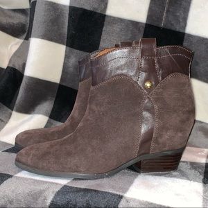 Ivanka Trump suede ankle boots